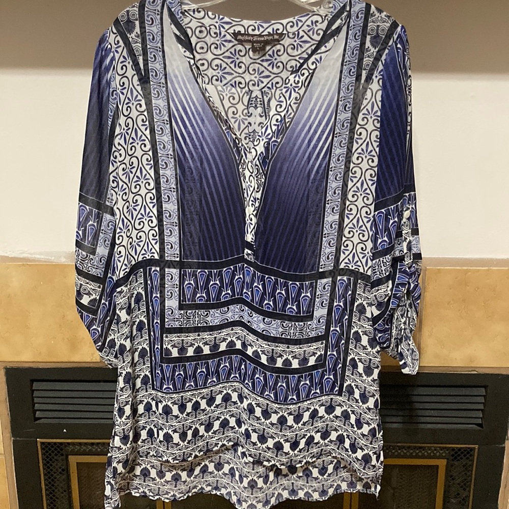 Mushka By Sienna Rose Women’s Sheer Blouse (size L)